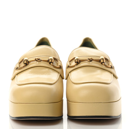 Gucci Goatskin Houdan Platform Loafers 40 Burro 2 of 9