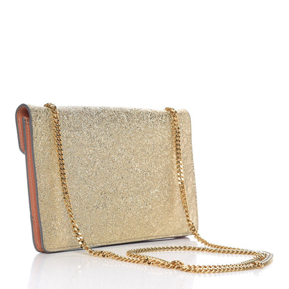 Chloe Metallic Calfskin Patchwork Chain Wallet Blush Nude 3 of 12