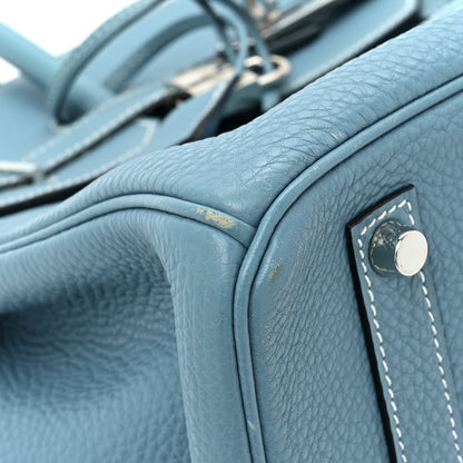 Hermes Togo Birkin 35 Blue Jean 10 of 15