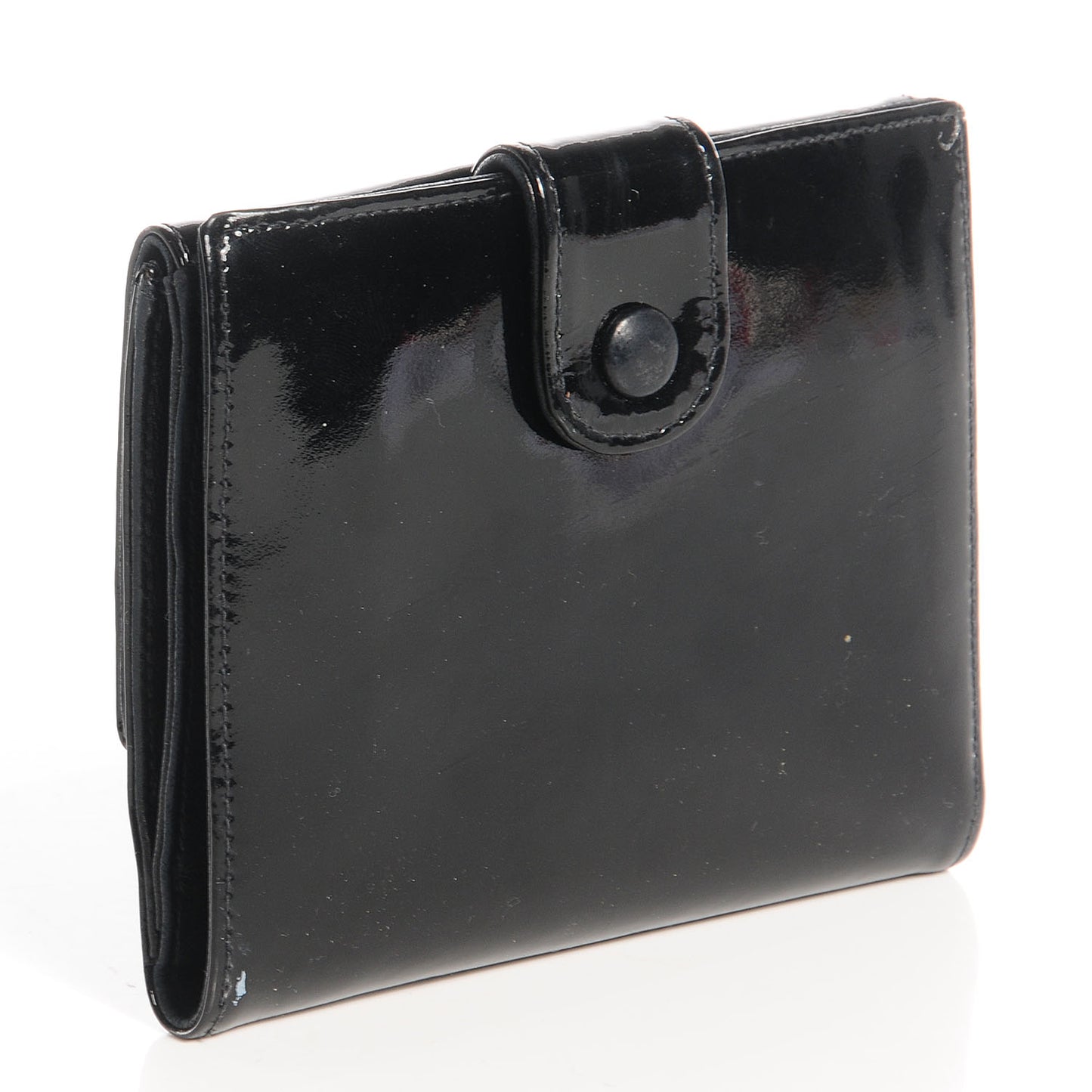 Patent Compact CC Wallet Black