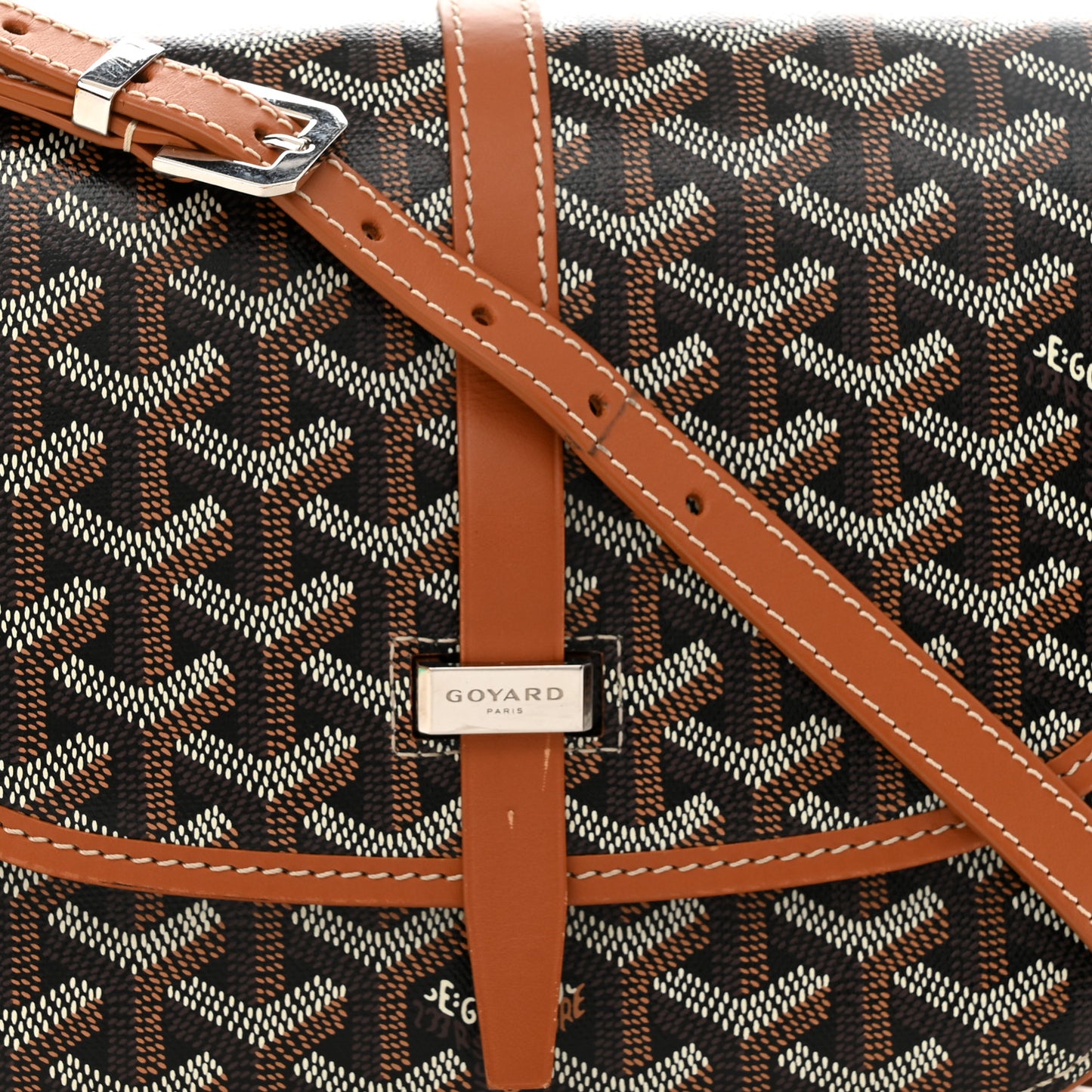 Goyardine Belvedere II PM Messenger Bag Black Gold