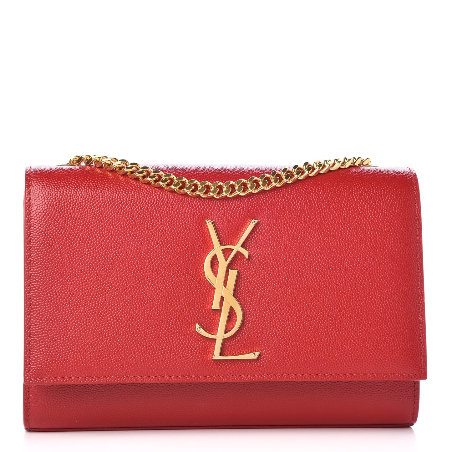 Grain De Poudre Small Monogram Kate Satchel Bandana Red