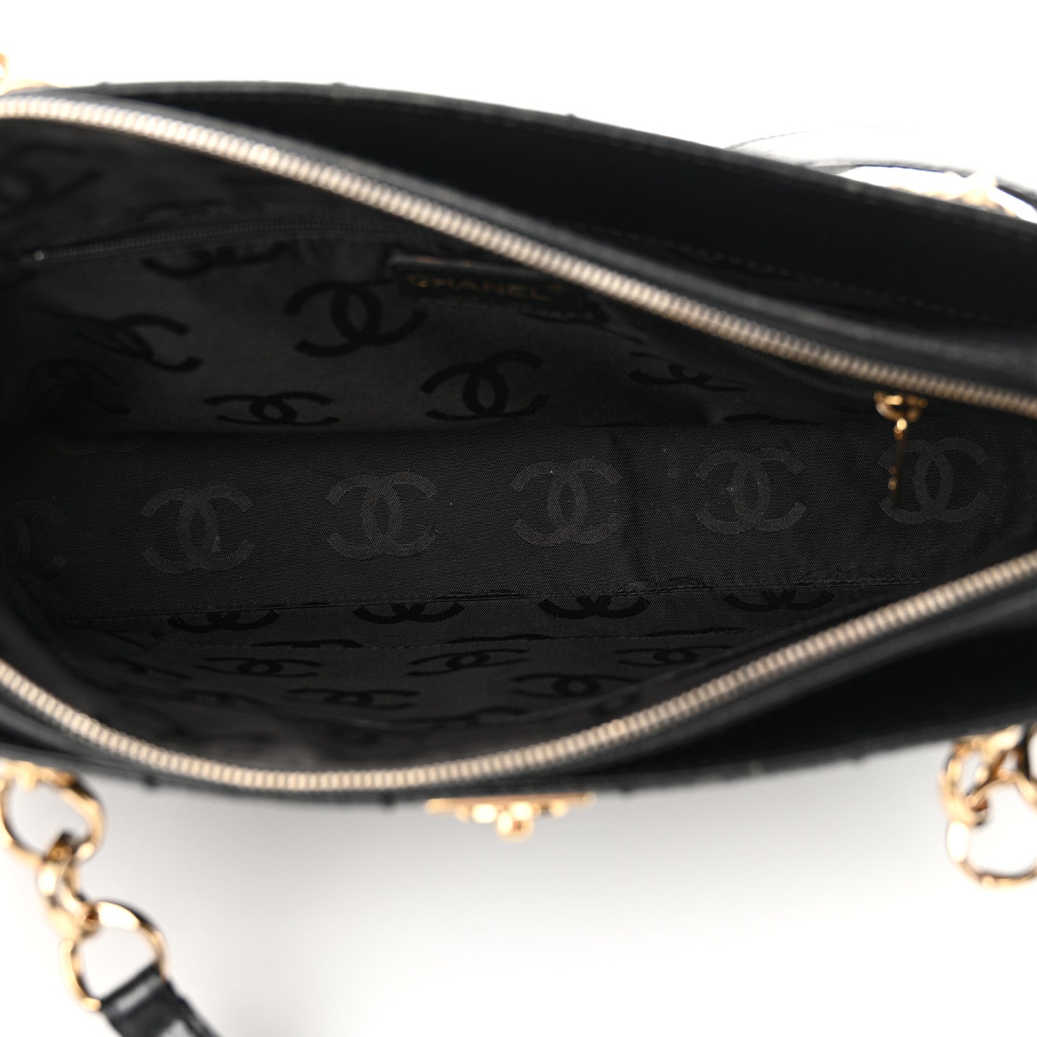 Chanel Caviar Stitched Chocolate Bar Shopping Black 7 of 21