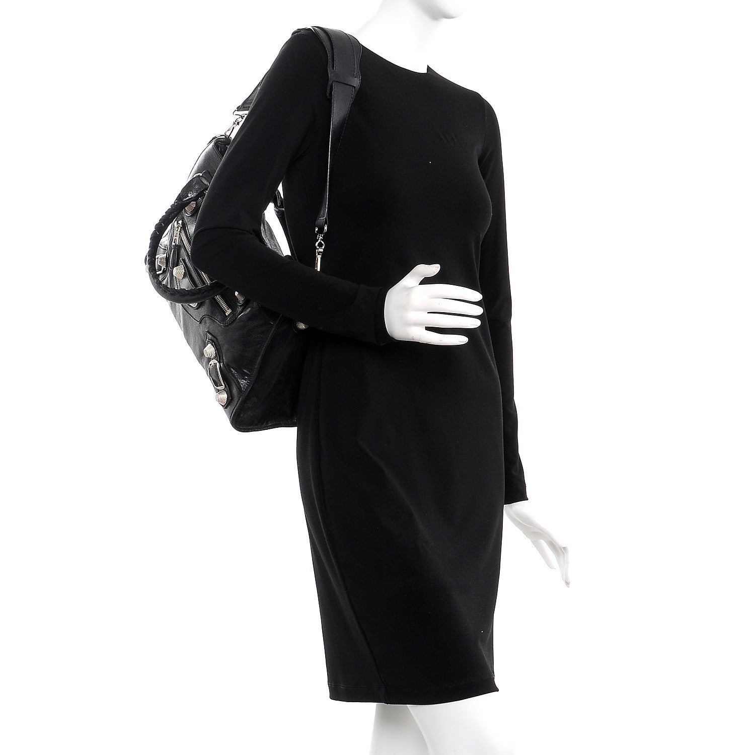Balenciaga Agneau Giant 21 Silver Hardware City Black 2 of 7