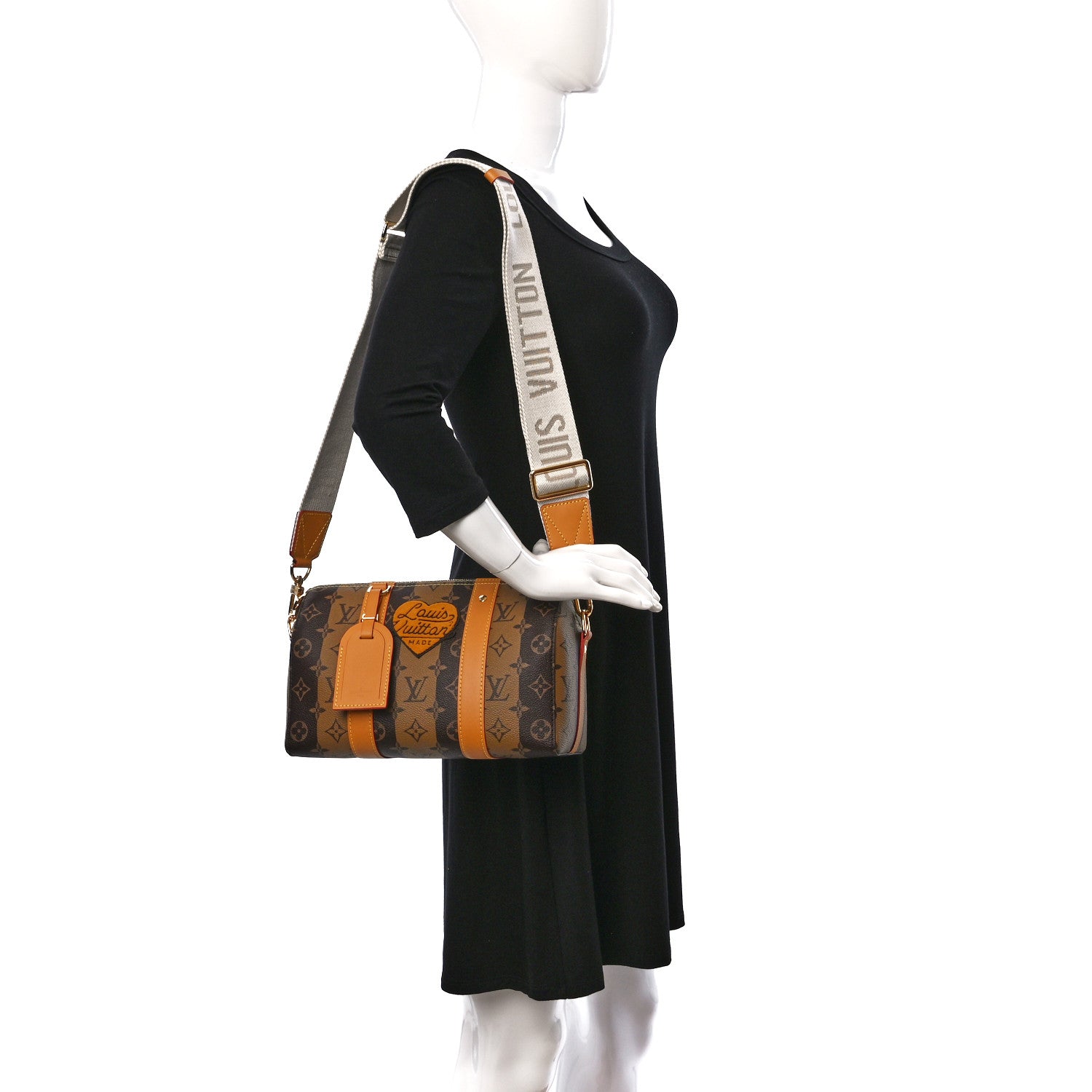 Louis Vuitton X NIGO Reverse Monogram Stripes City Keepall Bandouliere Brown 2 of 8