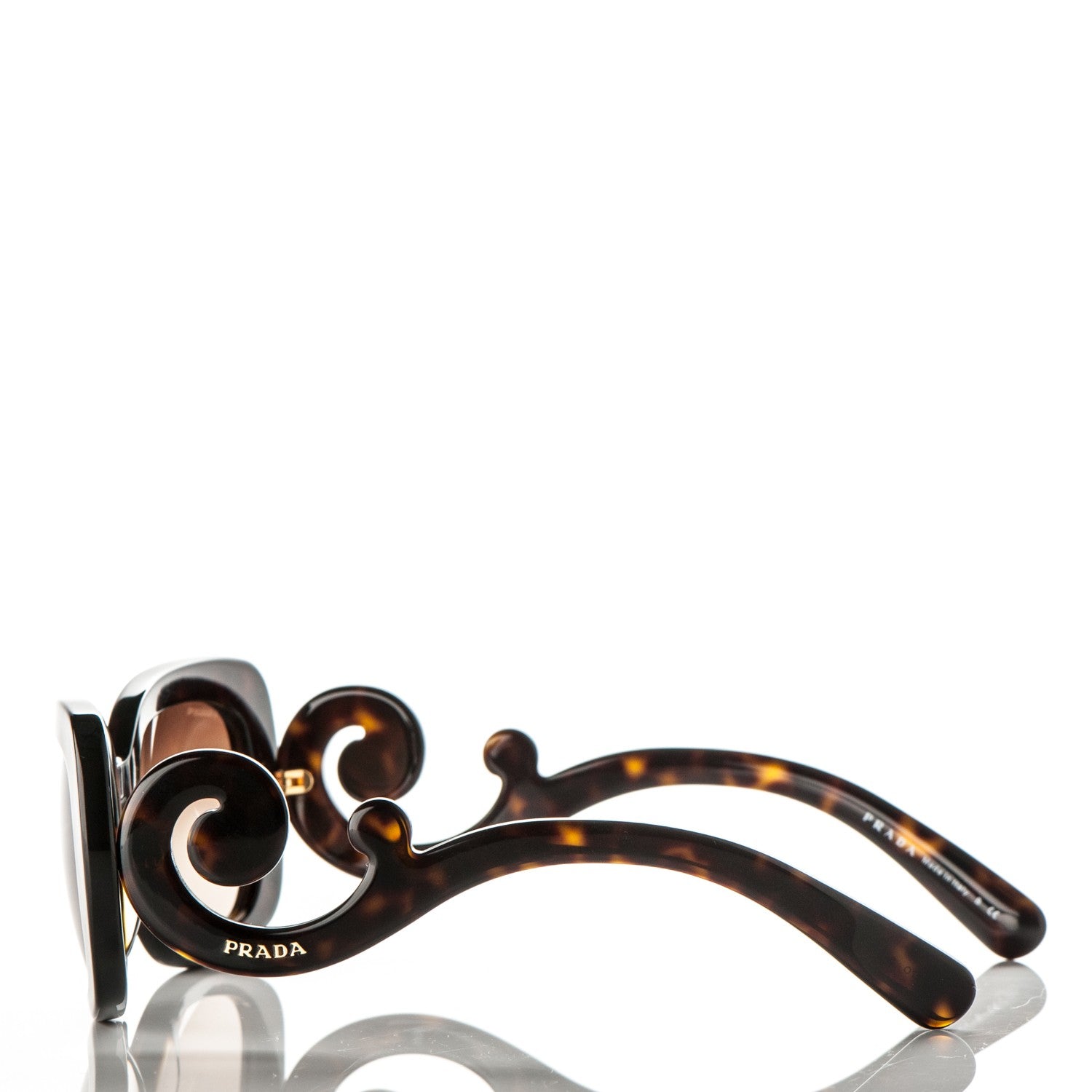 Prada Acetate Baroque Sunglasses SPR 27O Tortoise 3 of 6