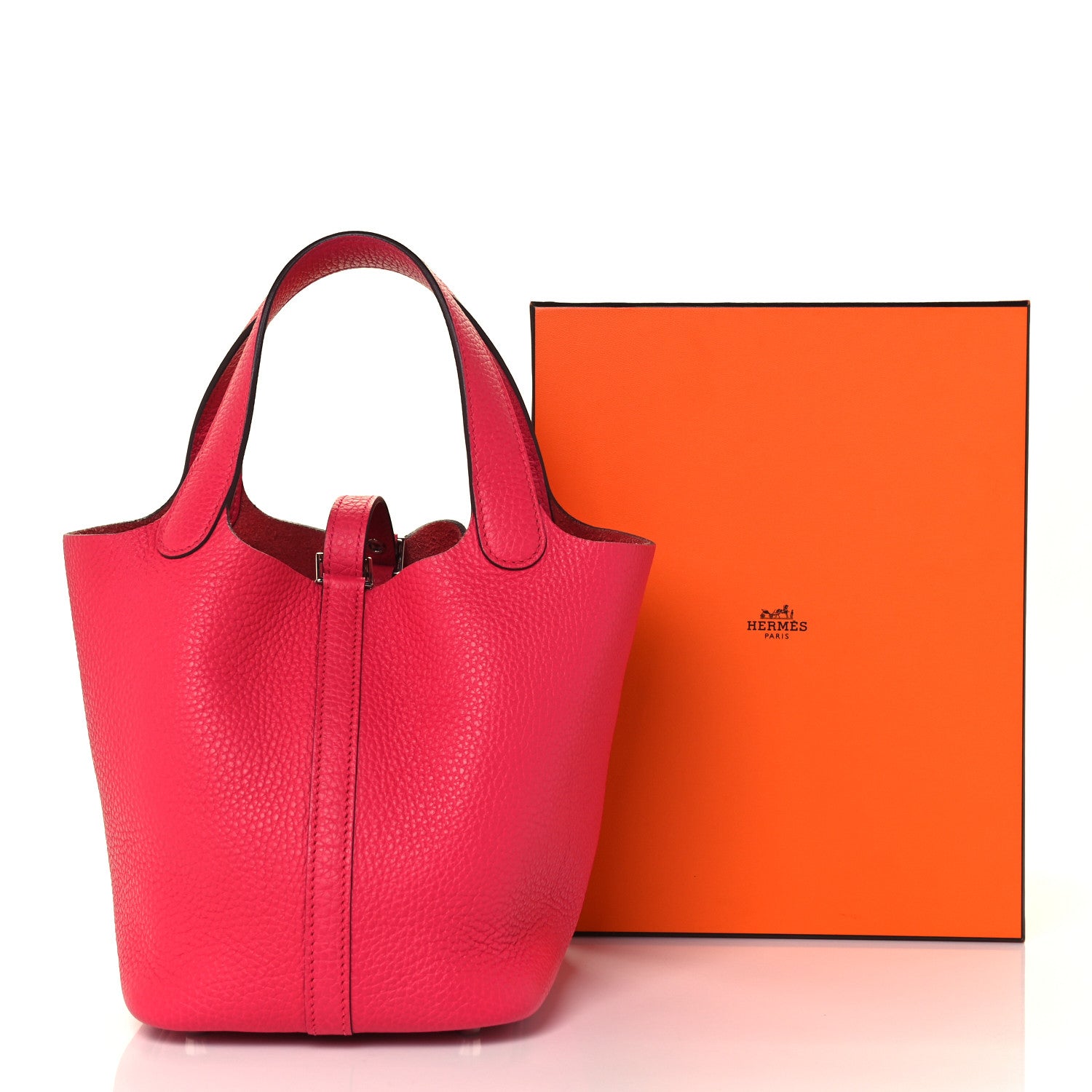 Hermes Taurillon Clemence Picotin Lock 18 PM Rose Extreme 10 of 10