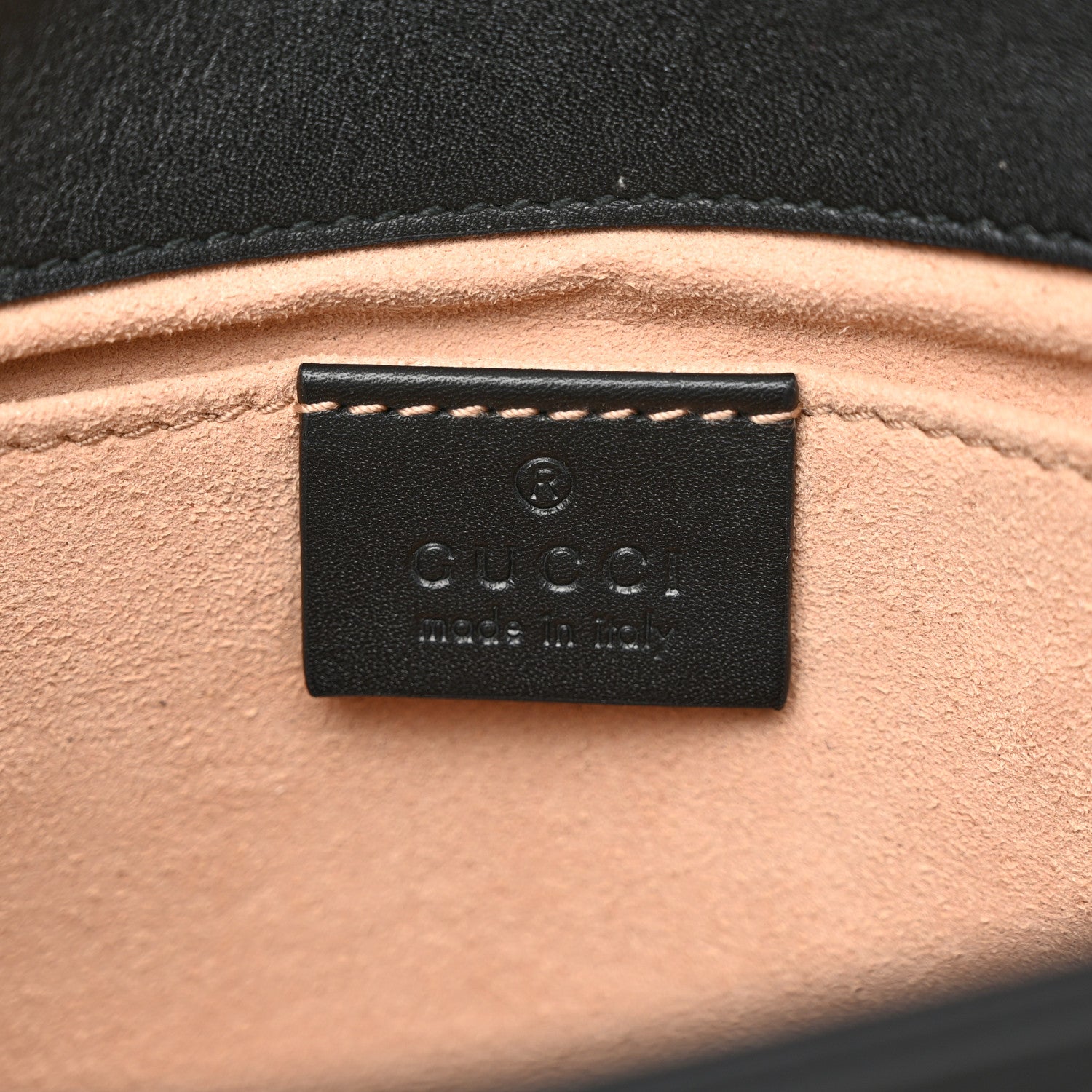 Gucci Calfskin Matelasse Pearly GG Marmont Chain Belt Bag Black 6 of 11