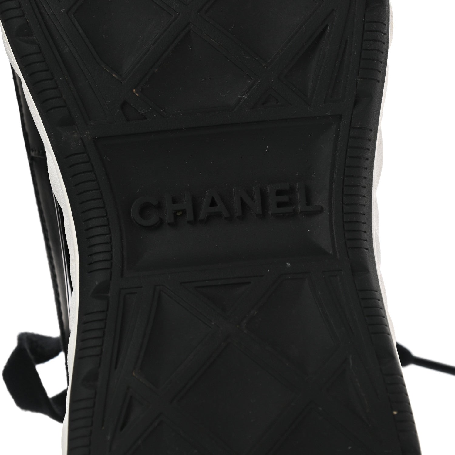 Chanel Velvet Calfskin Mixed Fibers CC Sneakers 37.5 Black 6 of 9