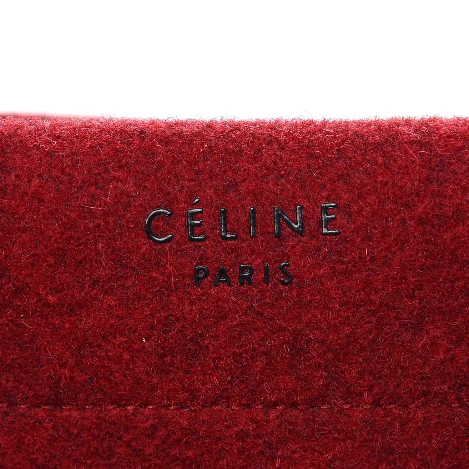 Celine Felt Medium Phantom Luggage Red 6 of 6