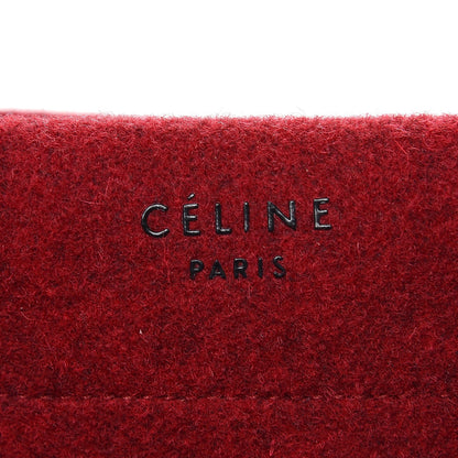 Celine Felt Medium Phantom Luggage Red 6 of 6