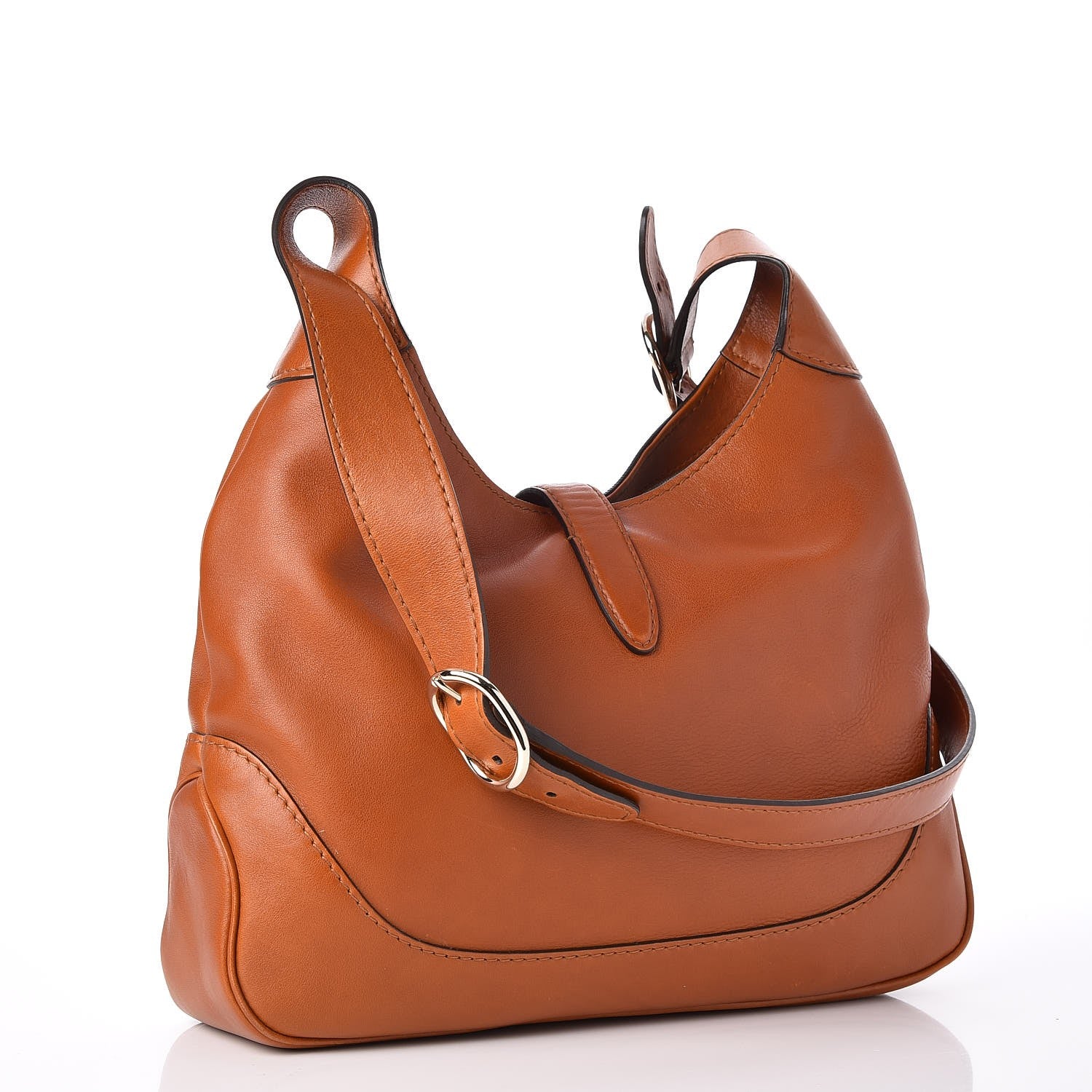 Gucci Calfskin New Medium Jackie Shoulder Bag Tan 3 of 7
