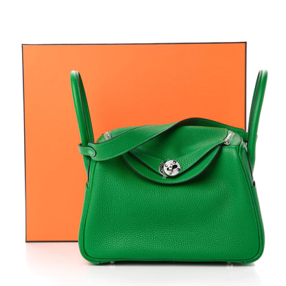 Hermes Taurillon Clemence Lindy 26 Bambou 11 of 11