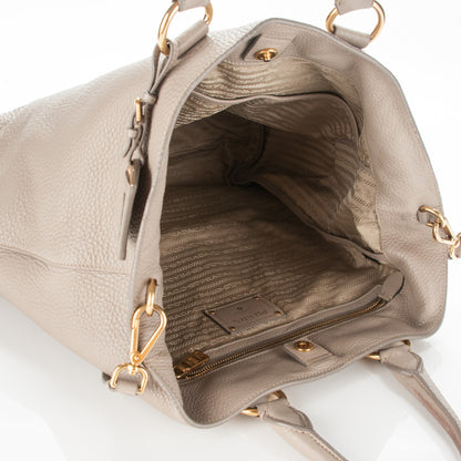 Prada Vitello Daino Tote Argilla 6 of 14