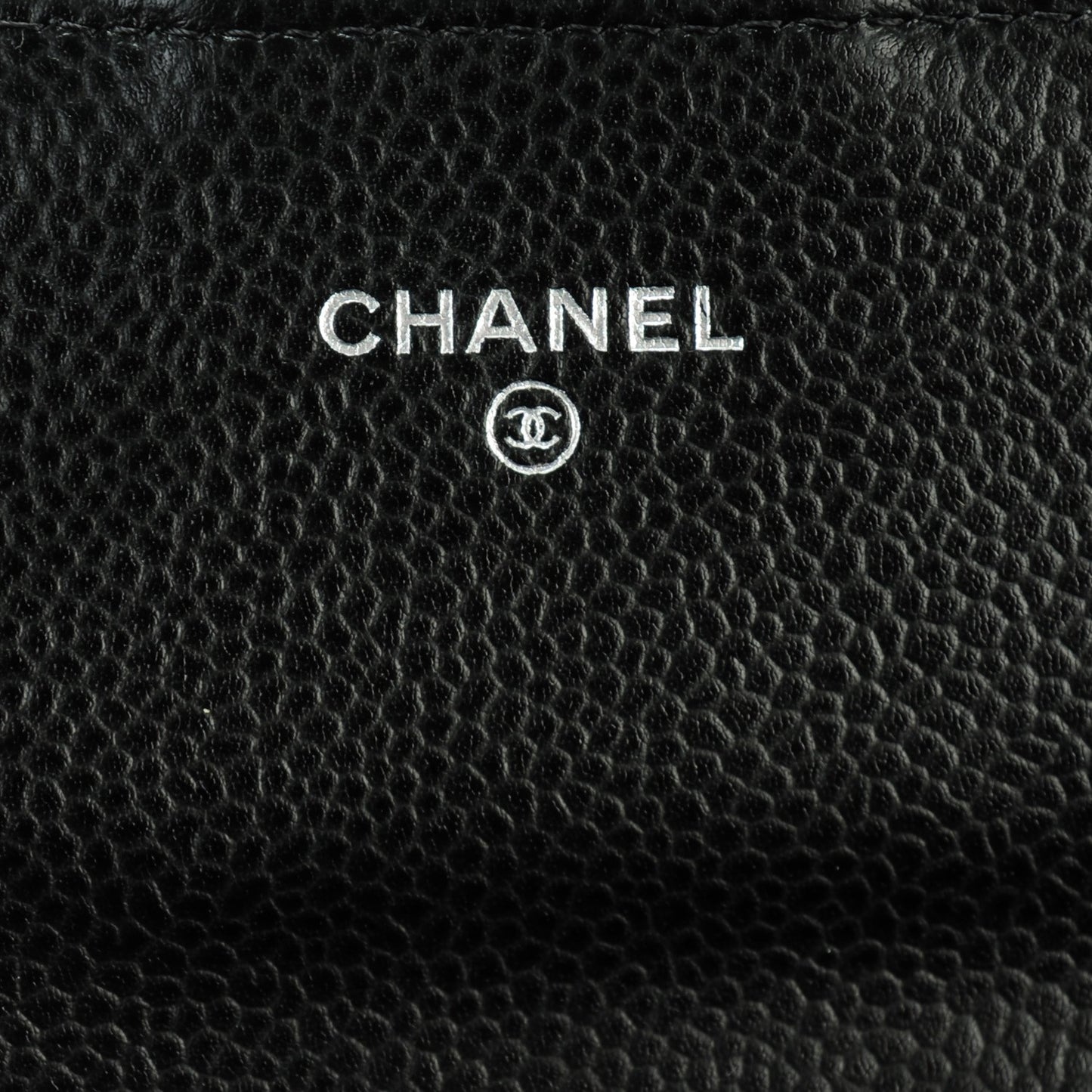 Caviar Quilted Large Gusset Flap Wallet Black