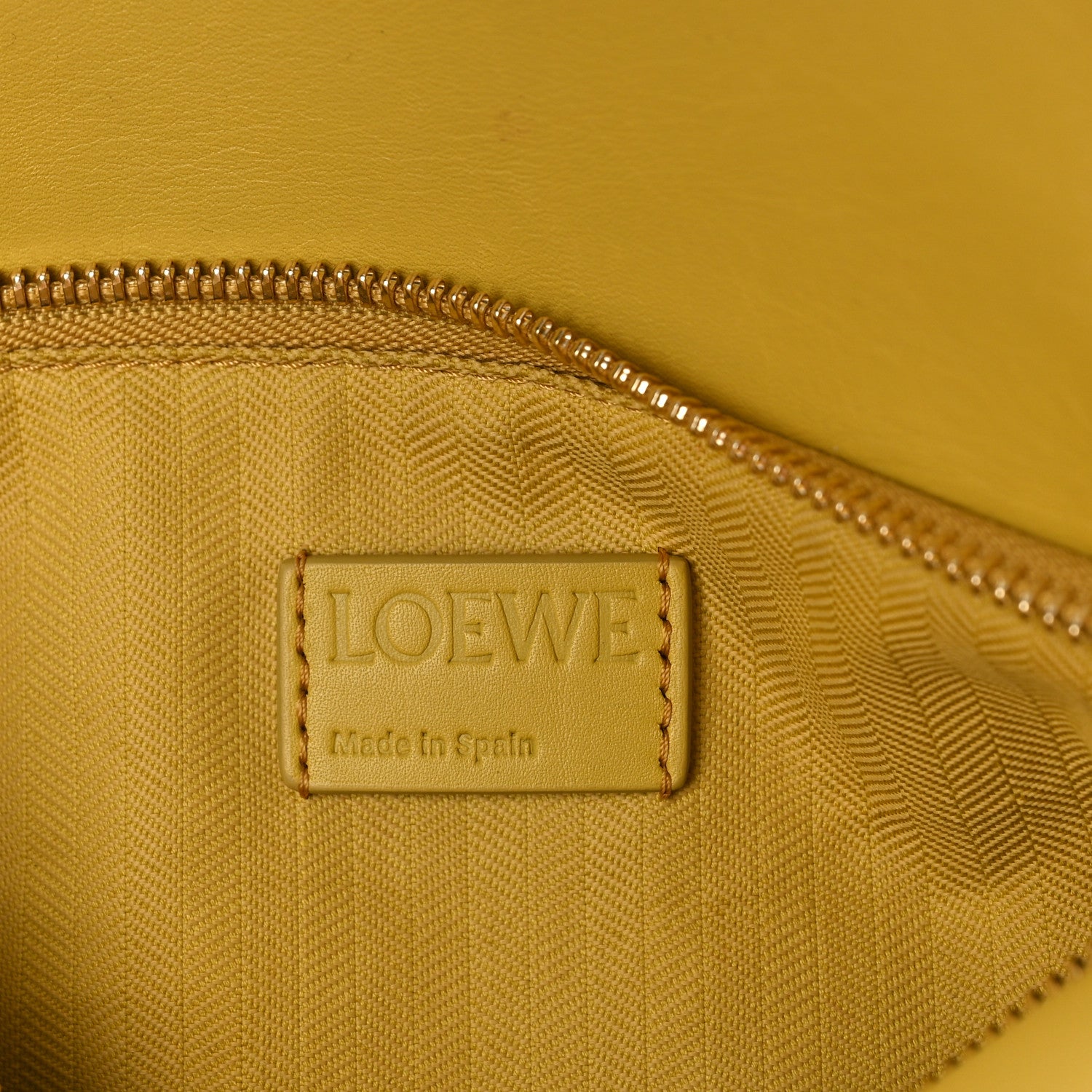 Loewe Satin Calfskin Monochrome Small Puzzle Edge Bag Pale Yellow Glaze 6 of 10