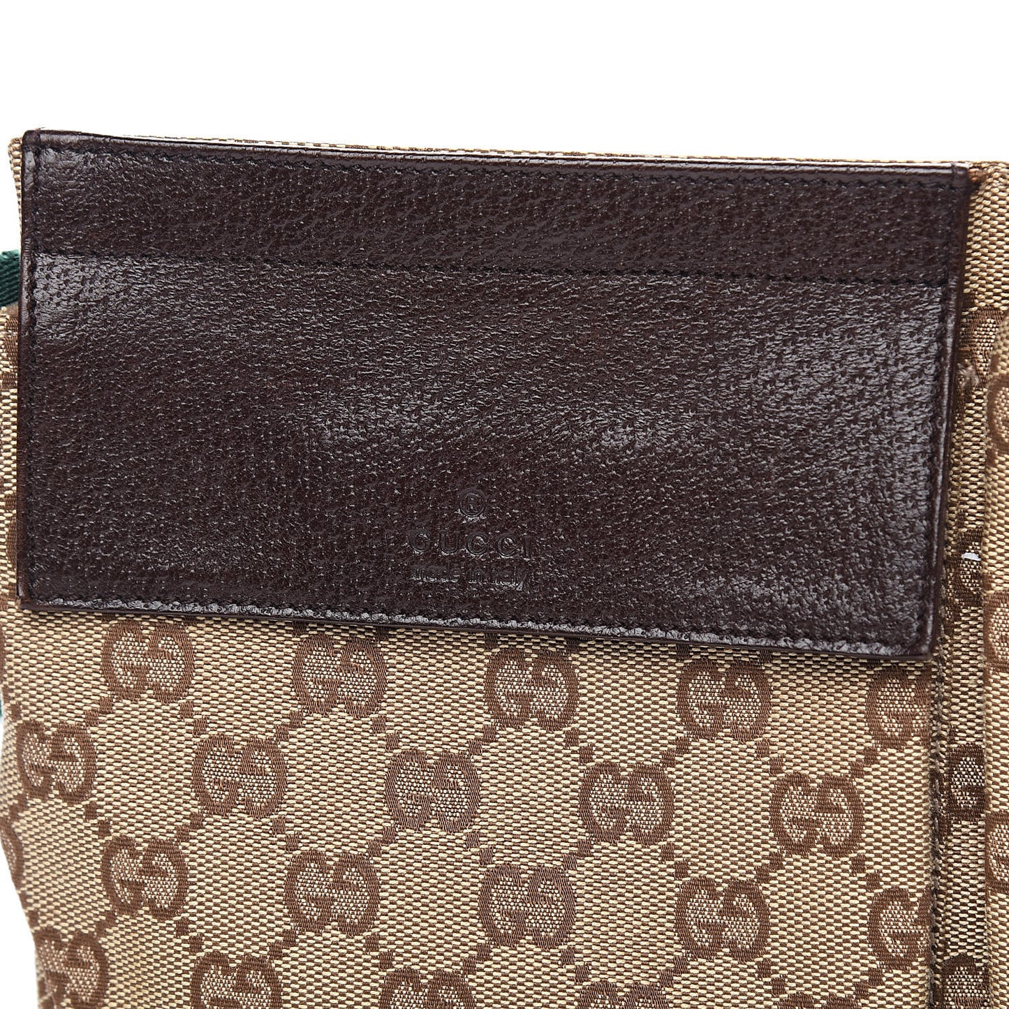 Monogram Web Belt Bag Dark Brown