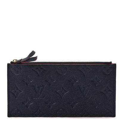 Louis Vuitton Empreinte Felicie Chain Wallet Zippered Insert Marine Rouge 1 of 6