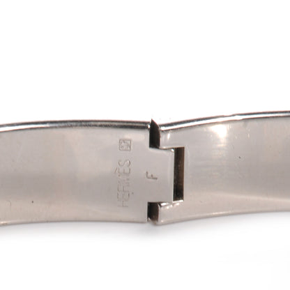 Hermes Narrow Enamel Clic Clac H Bracelet Marron Glace PM 4 of 4