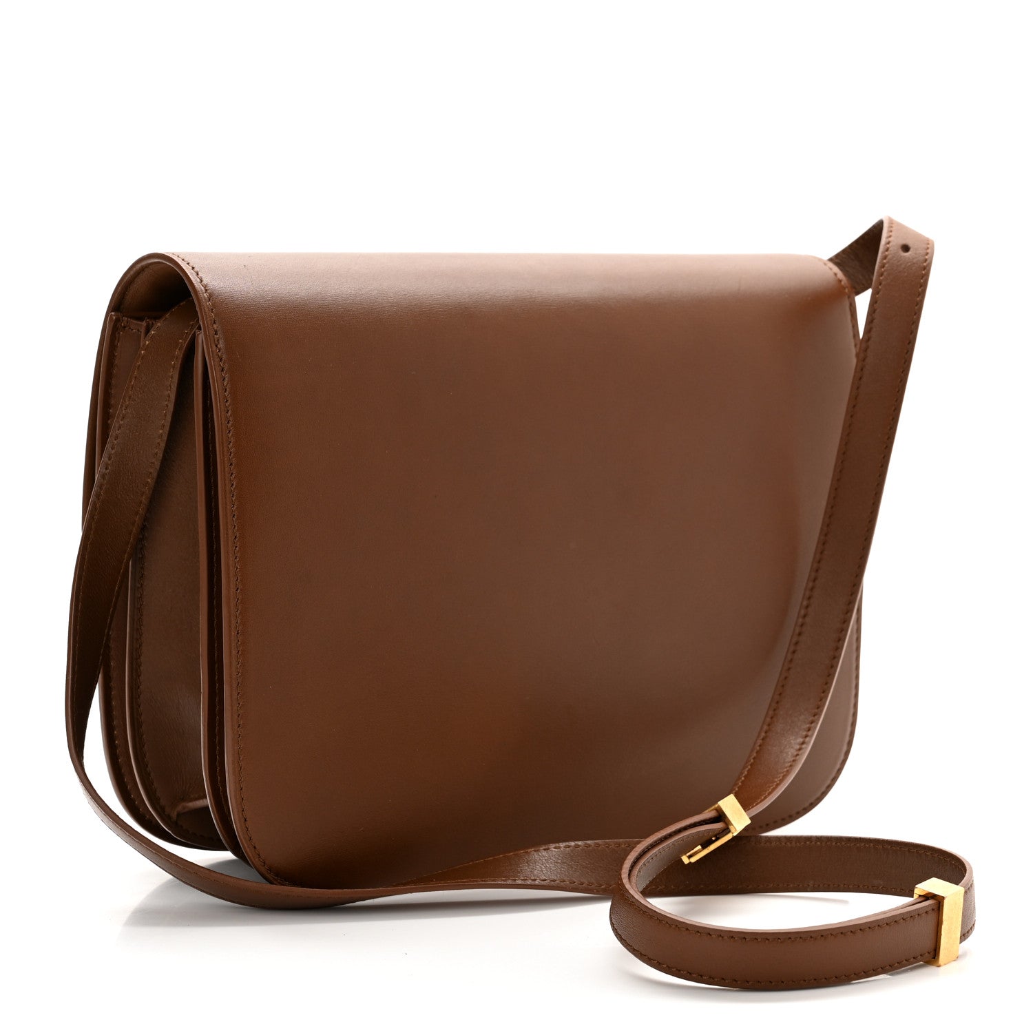 Celine Box Calfskin Medium Classic Box Flap Bag Camel 3 of 10
