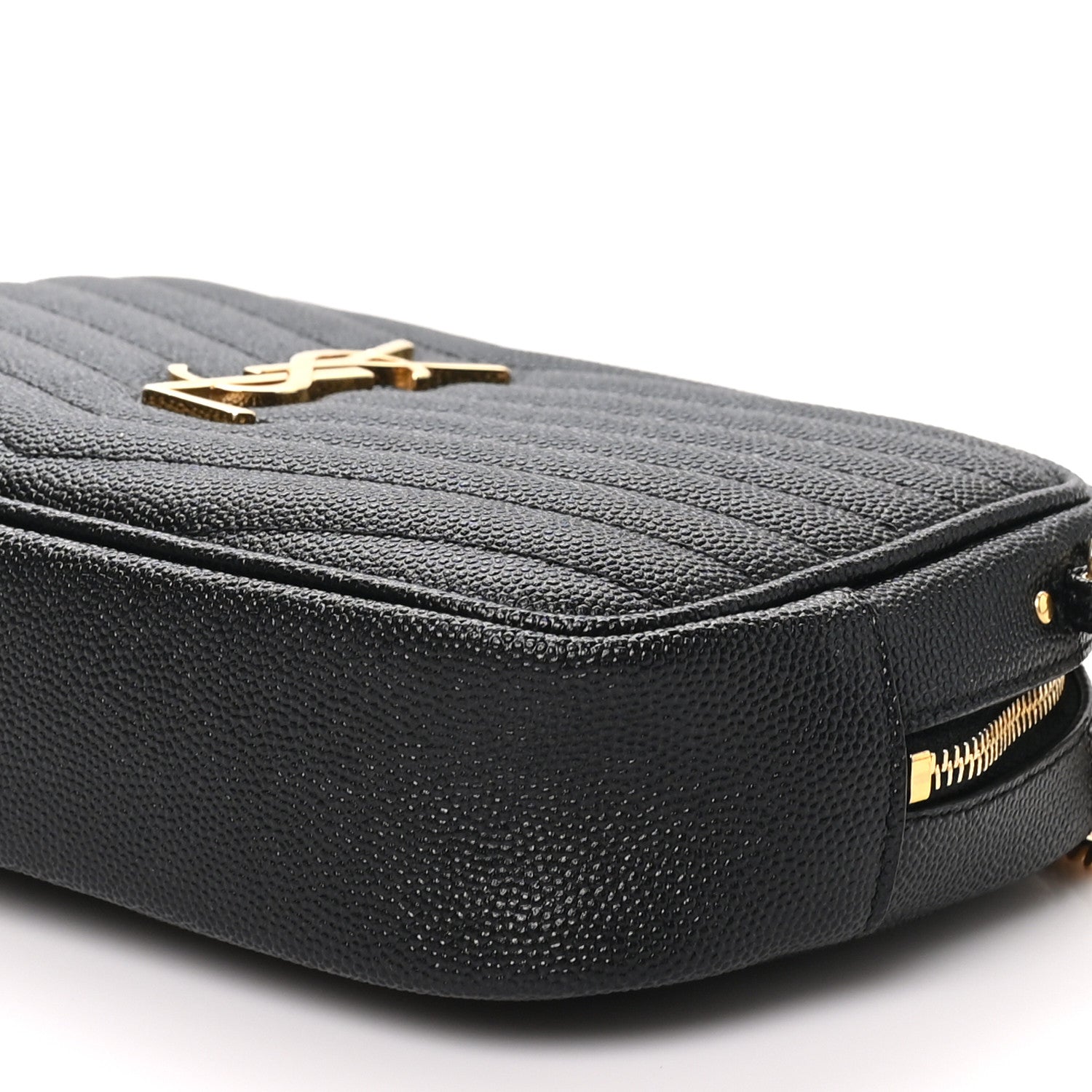 Saint Laurent Grain De Poudre Matelasse Monogram Mini Lou Camera Bag Black 10 of 10