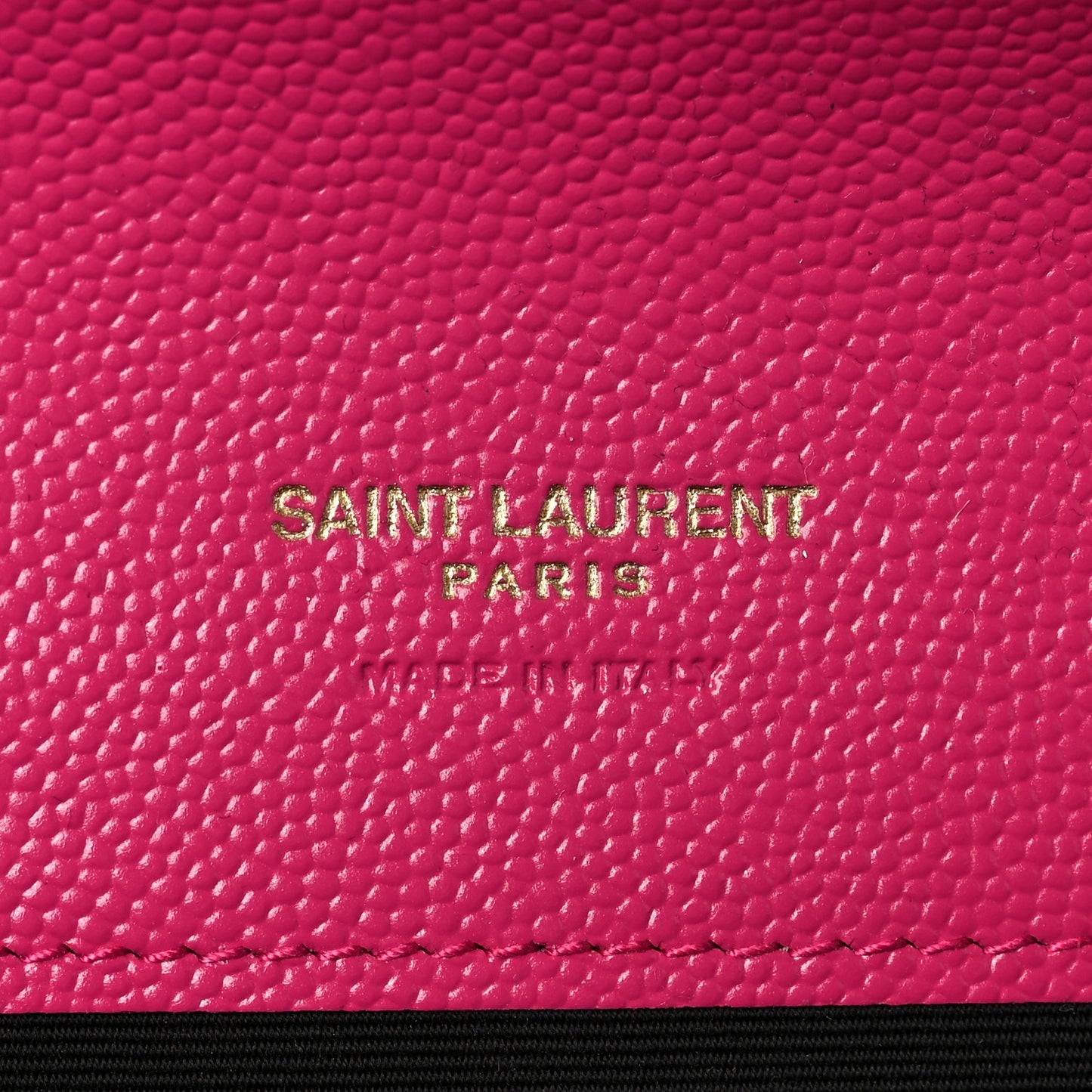 Grain De Poudre Matelasse Chevron Monogram Envelope Clutch Fresh Fuxia