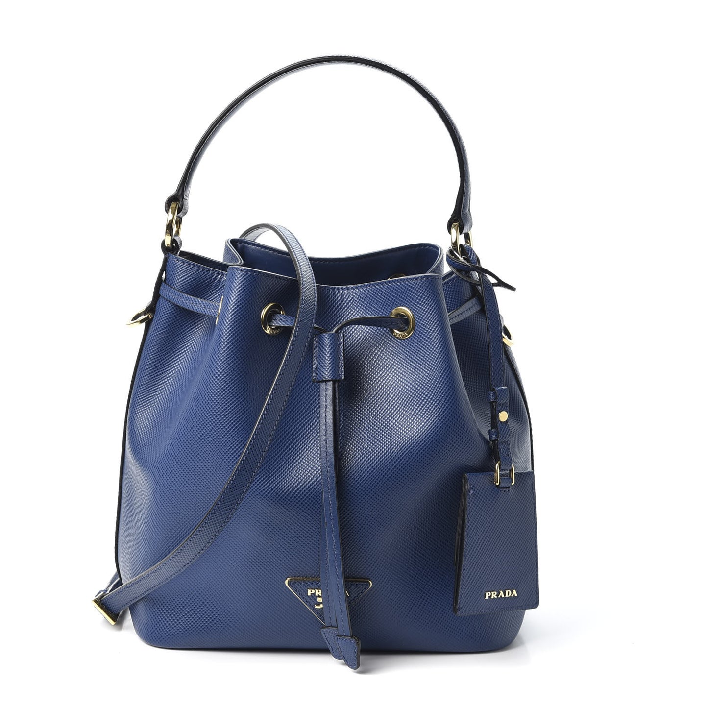 Saffiano Bucket Bag Bluette
