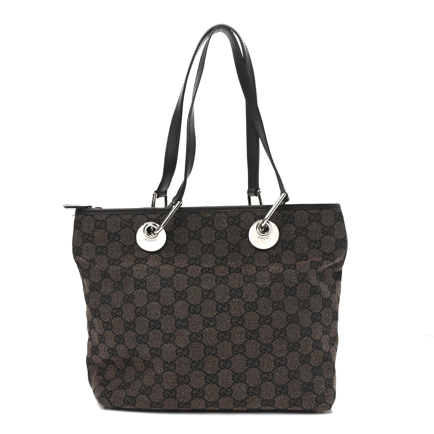 Gucci Monogram Eclipse Tote Dark Brown 1 of 10