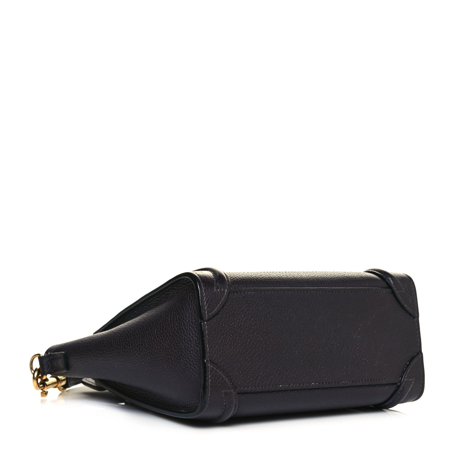 Celine Drummed Calfskin Nano Luggage Liquorice 3 of 14