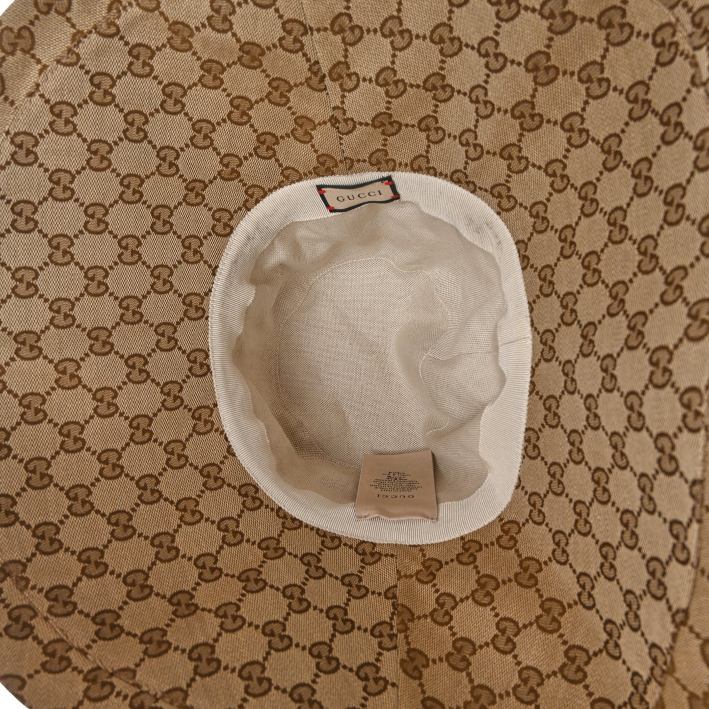 Monogram Wide Brim Hat L Beige