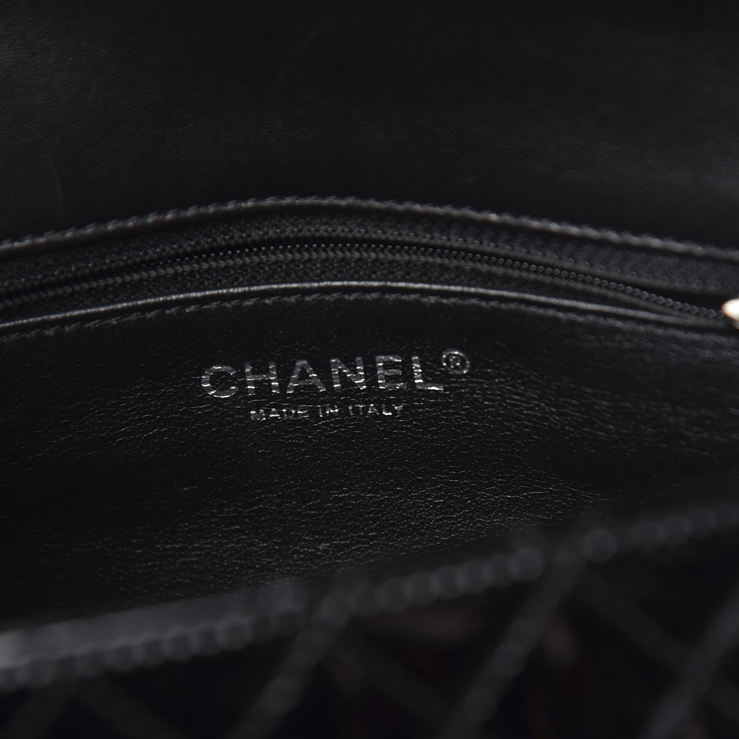 Chanel Lambskin Patent Classic Twist Crescent Flap Bag Black 7 of 9