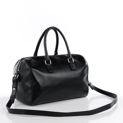 Saint Laurent Calfskin Studded Classic Duffle 6 Black 3 of 8