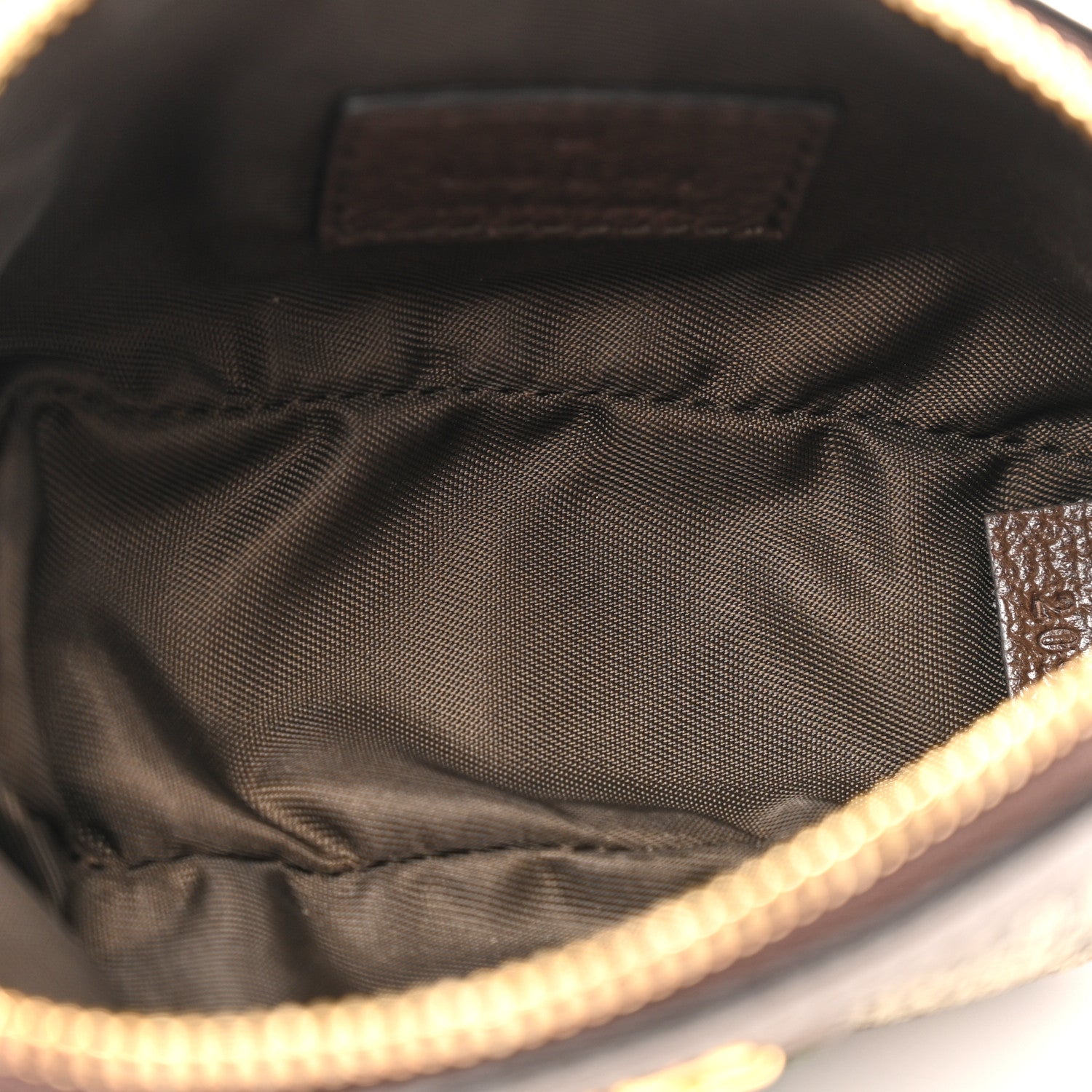 Gucci GG Supreme Monogram Web Ophidia Dome Key Pouch Beige New Acero 5 of 8