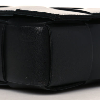 Bottega Veneta Lambskin Maxi Intrecciato Cassette Crossbody Bag Black 10 of 11