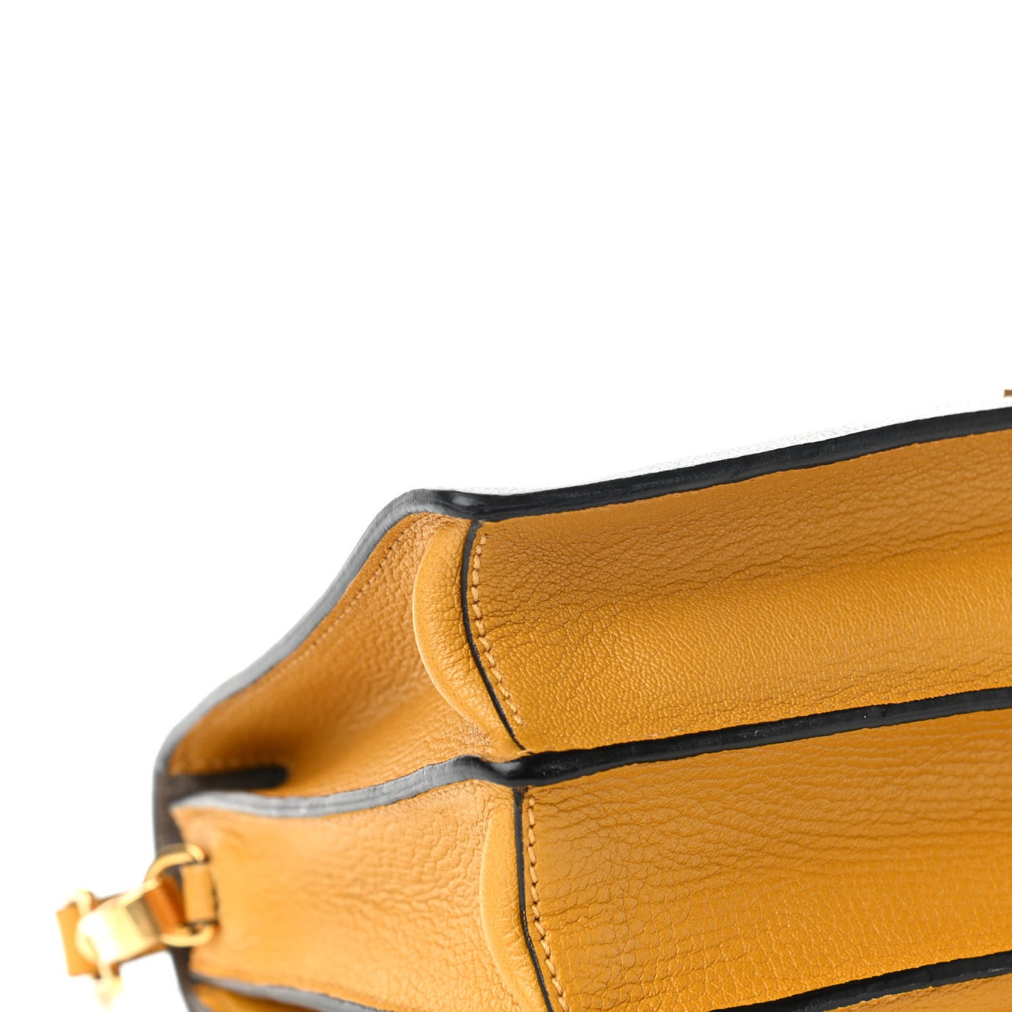 Goatskin Bandoliera Madras Bi-Color Shoulder Bag Argilla Soleil