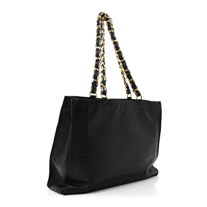 Chanel Lambskin CC Tote Black 3 of 11