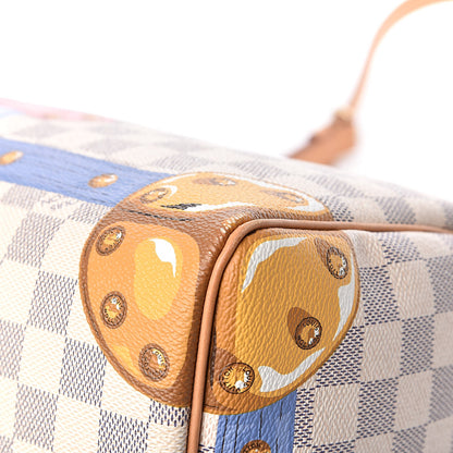 Louis Vuitton Damier Azur Summer Trunks Speedy Bandouliere 30 11 of 15