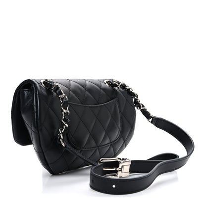 Chanel Calfskin Quilted CC Uniform Flap Belt Bag Black 3 of 11