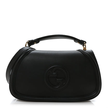 Gucci Calfskin Large Blondie Top Handle Bag Black 1 of 10
