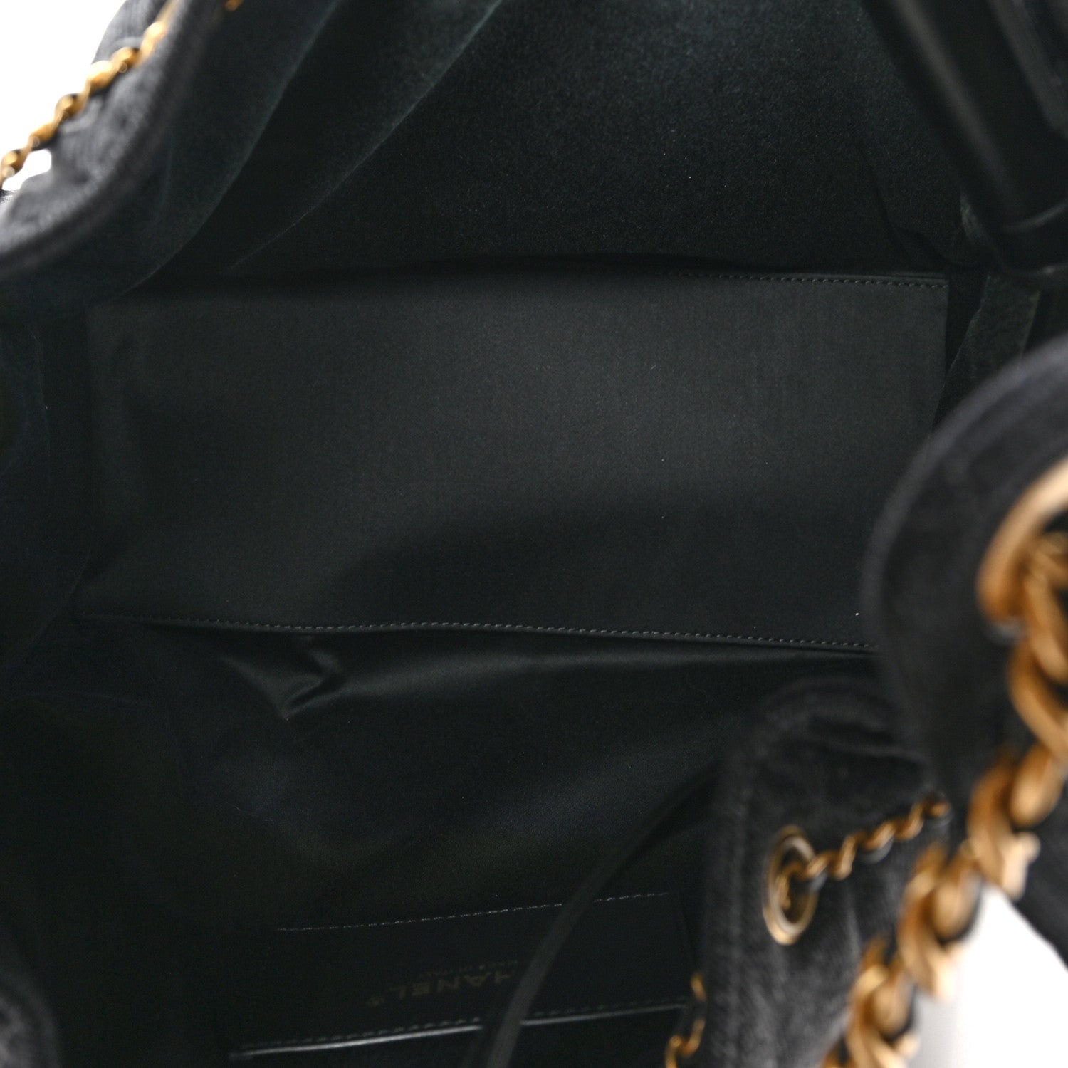 Chanel Washed Denim Quilted Medium Chanel 25 Handbag Black 6 of 12