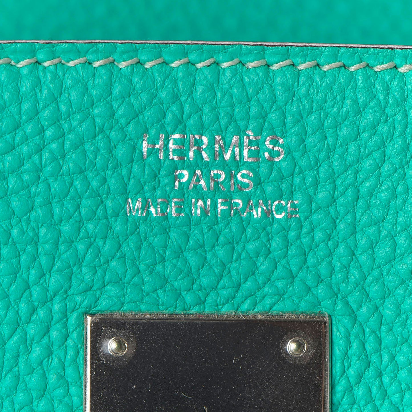 Togo Birkin 35 Bleu Paon