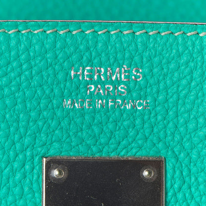 Hermes Togo Birkin 35 Bleu Paon 18 of 34