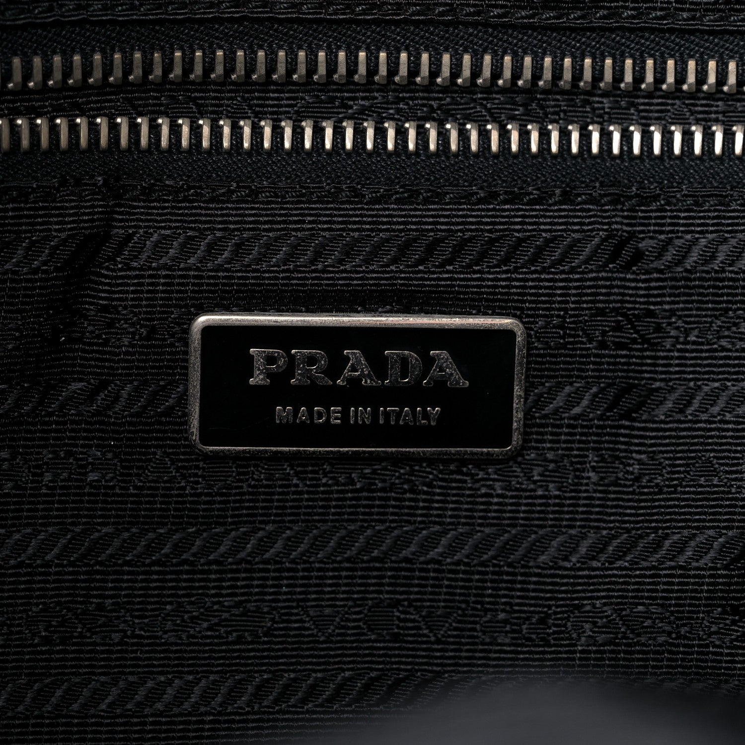 Prada Tessuto Nylon Saffiano Hobo Black 5 of 10