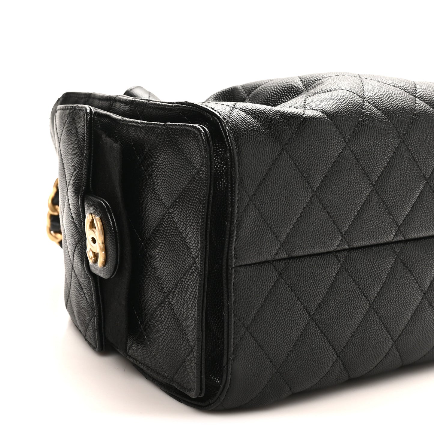 Caviar Quilted Small Chanel 25 Handbag Black