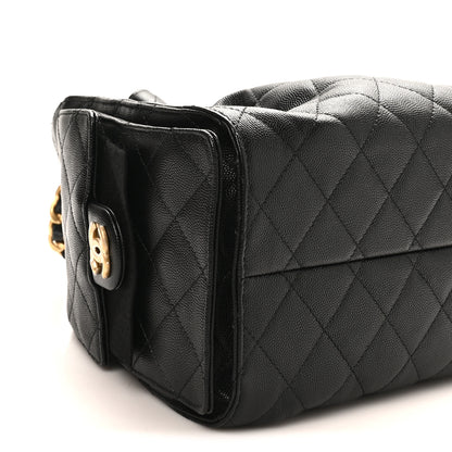 Chanel Caviar Quilted Small Chanel 25 Handbag Black 9 of 10
