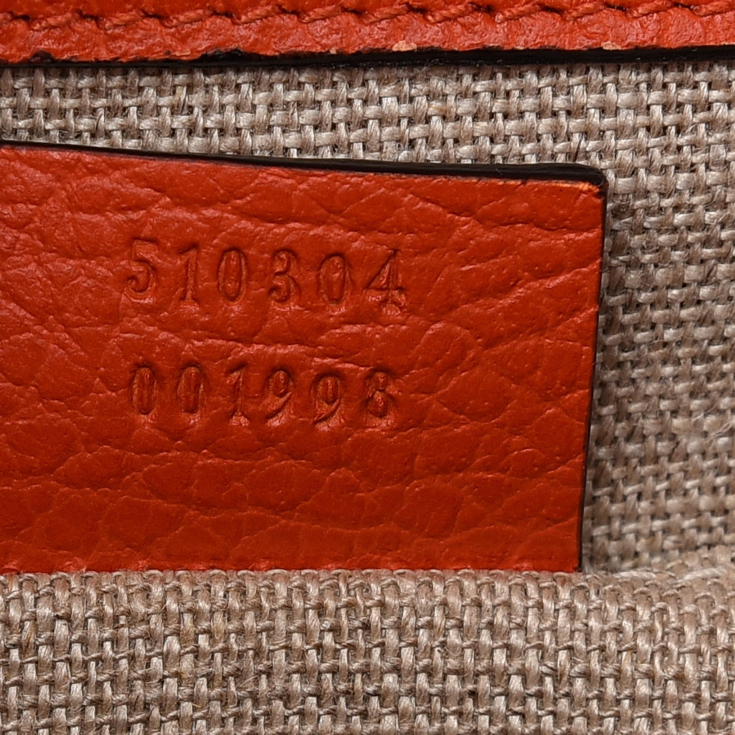 Gucci Dollar Calfskin Small Interlocking G Shoulder Bag Sun Orange 7 of 9