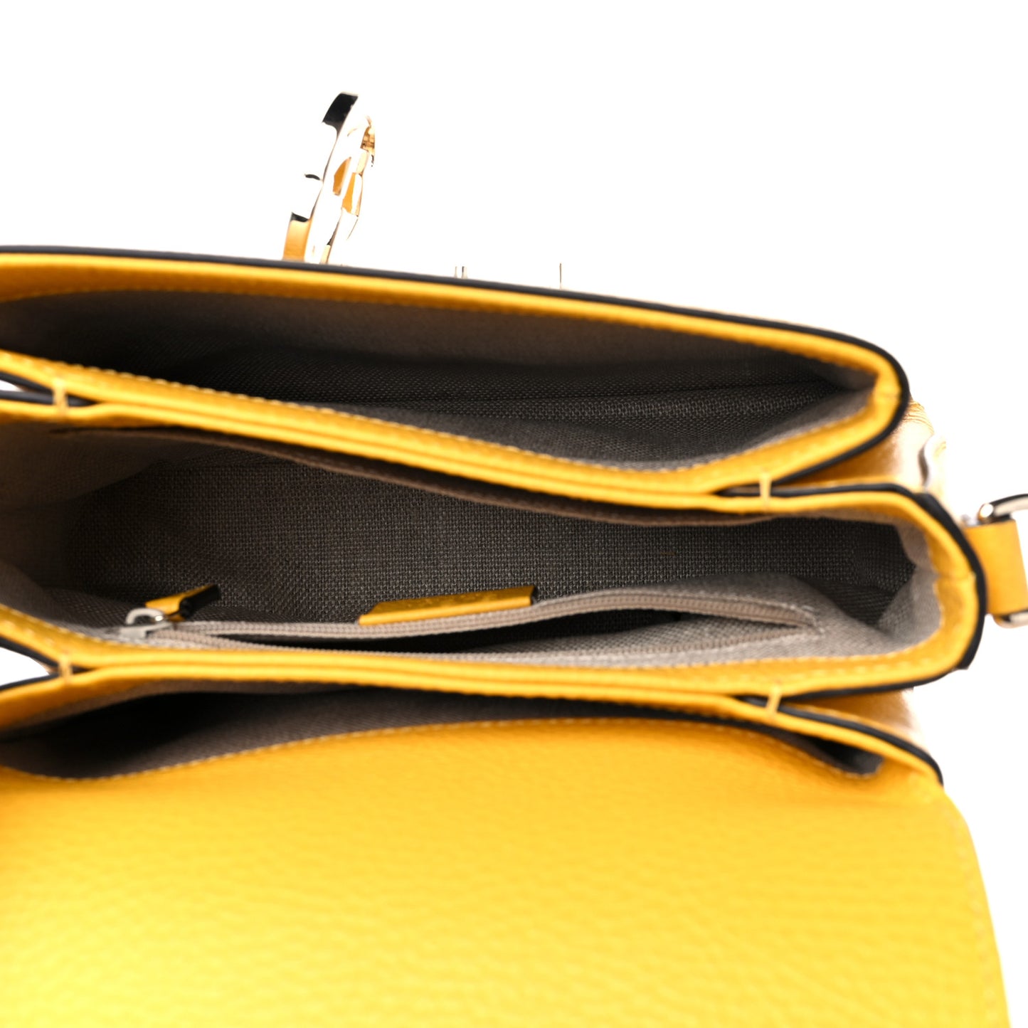 Dollar Calfskin Interlocking G Crossbody Bag New Buttercup