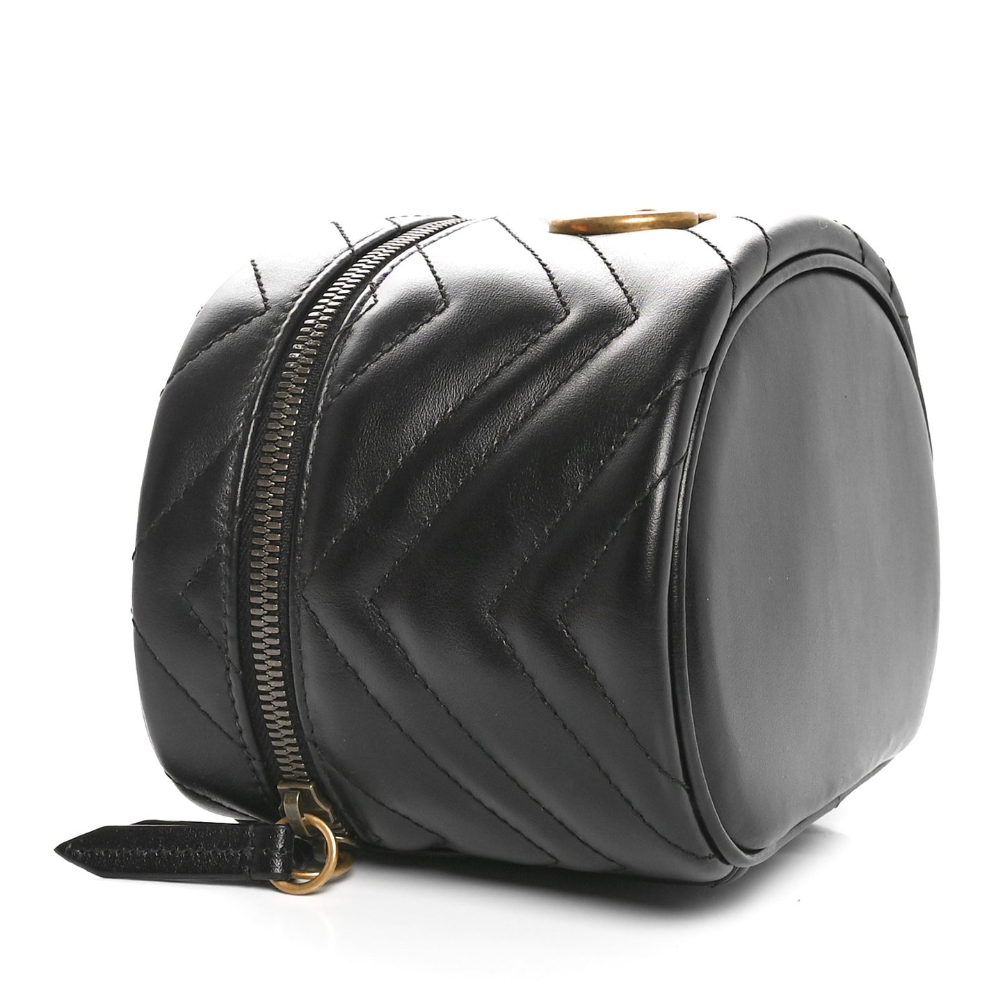 Calfskin Matelasse GG Marmont Vanity Cosmetic Case Black