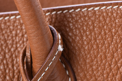 Hermes Taurillon Clemence Birkin 35 Gold 28 of 34