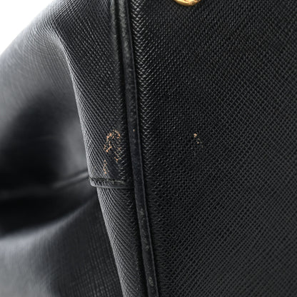 Prada Saffiano Medium Galleria Double Zip Tote Black 10 of 16